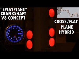 "Splayplane" cross/flatplane hybrid V8 concept AudioVisual demo (crankshaft* shown at end)
