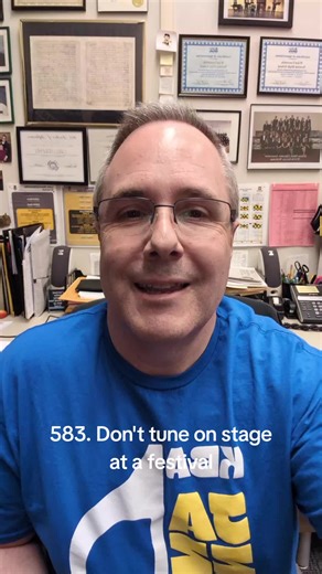 Avoid Tuning on Stage at Festivals: Band Tips