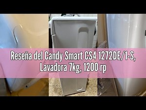 Reseña del Candy Smart CS4 1272DE/1-S, Lavadora 7kg, 1200 rpm, 45 cm prof, 5 programas rápidos, NFC,