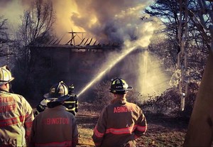 Cat Rescued After Destructive Abington Fire