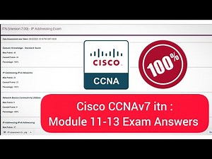 CCNA itn Model 11-13 Exam Answers// ITN (Version 7.00) IP Addressing Exam Answers #cisco