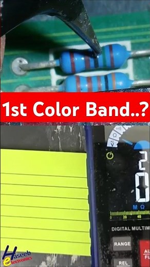 1st Color Code Band Identification in #5BandResistor #shorts
