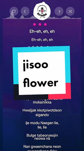 Jisoo Flower Karaoke Full Instrumental