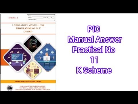 PIC (Programming in C) Manual Answer K Scheme Practical No. 11