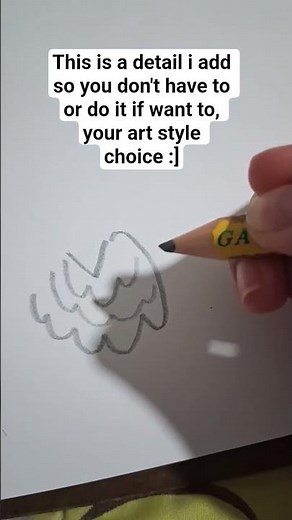 how to draw wings but more simple easy step