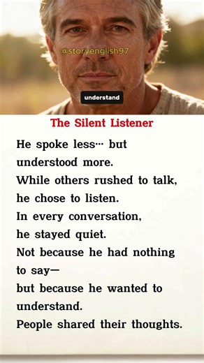 The Silent Listener | Learn English Through Story Level 3 | Listening Brings Wisdom