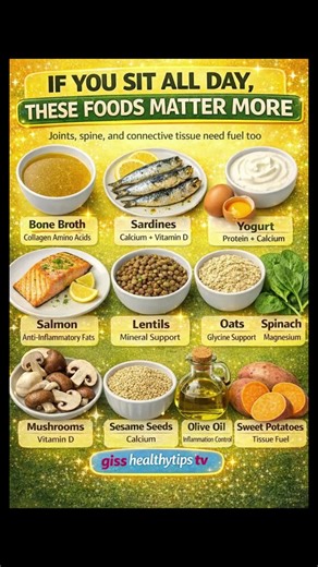 Foods That Protect Your Joints and Muscles While Sitting
