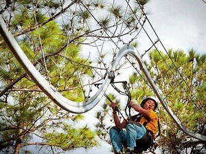 59K views · 861 reactions | America's ONLY zip line roller coaster is right here in Florida! More info: https://bit.ly/2WsWEeS | Trips To Discover FL | Facebook