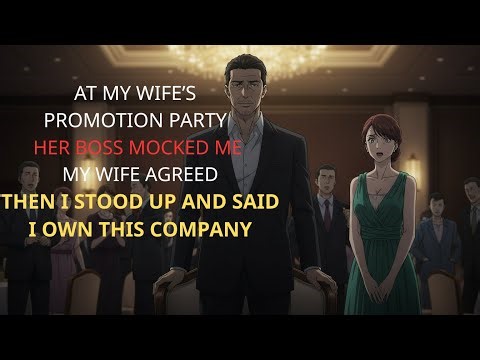 At My Wife's Promotion Party, Her Boss Said: 'She Succeeded Despite Her Husband Being...' Storytime