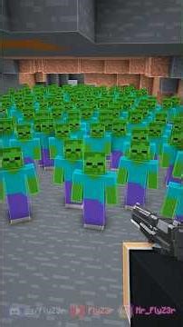 I'm using 100 zombies to survive in Minecraft!