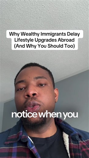 That new car? The fancy apartment? The bigger TV? It can wait. You delay upgrades until they no longer threaten your future. Share this with someone who needs to hear it.