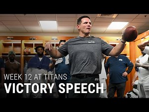 Head Coach Mike Macdonald's Postgame Victory Speech After The Win Over The Titans in Week 12