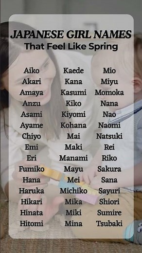 50 Japanese Girl Names That Feel Like Spring #baby #cutebaby #babygirl #babyboy #babynames #shorts