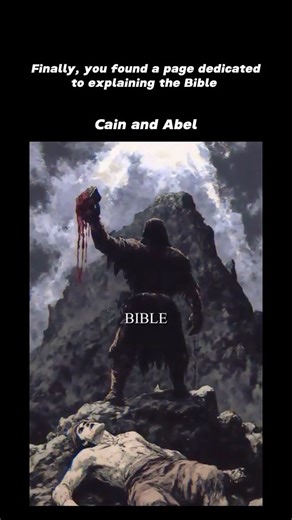 Explaining The Bible | The story of Cain and Abel, found in Genesis 4:1-16, is a biblical account of the first murder. Cain and Abel, the sons of Adam and Eve,... | Instagram