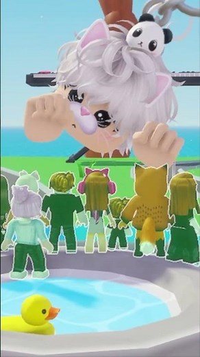 VR meow meow with random cute 🥰🥰 #roblox #shorts #vrcentral #brookhaven #brookhavenrp