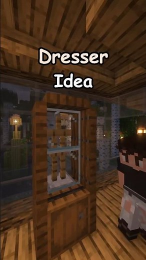How to build a Dresser in Minecraft Tutorial! #minecraft