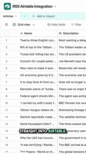 Connect Airtable to any RSS feed without coding! #airtable #tutorial #rss