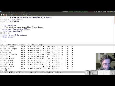 Getting started with R in Emacs: installing ESS