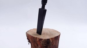 Manual Log Splitter 31.3"-44.7" Slide Hammer Wood Splitter for Firewood Kindling, Heavy Duty Root Cutter & Tree Stump Remover for Camping, Home Backyard & Small-Scale Logging