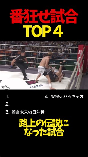 番狂せ試合TOP4