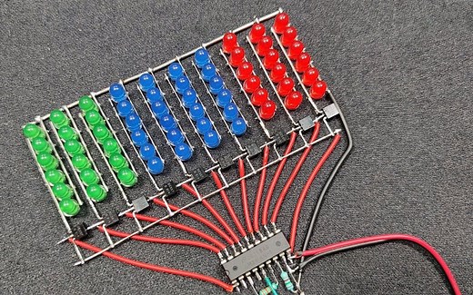 LM3914驱动和LED制作音频频谱节奏灯，即好玩又能锻炼动手能力