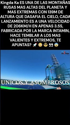 Kingda Ka, la montaña rusa más alta del planeta