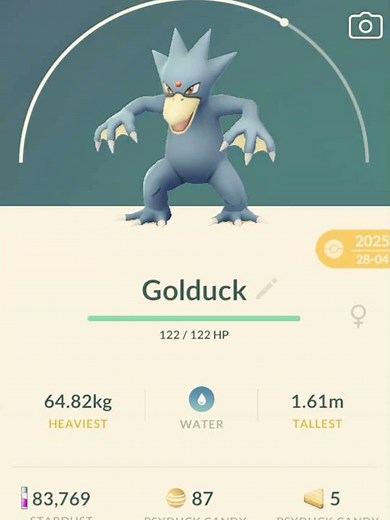Misty Psyduck evolves Golduck #psyduck #evolution #golduck #shorts