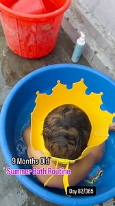 62K views · 977 reactions | Summer bath routine for my 9 month old  #babycare #babybath #routine #9monthold #babyboy #momlife #parenting #dailyvideos | Anjali Chand Vlogs | Facebook