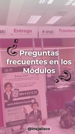¿Tienes dudas de cómo hacer algún trámite en en el Módulo? 🤔😰 Aquí te resolvemos tus dudas 😃🪪 #inejalisco #foryou #credencial #módulo #ine
