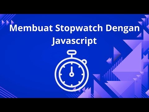 Stopwatch sederhana dengan javascript