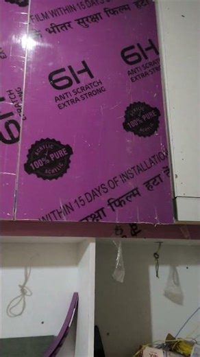 Do Colour Ki Acrylic mica Puri Kitchen mai !!Two-color acrylic throughout the entire kitchen!!