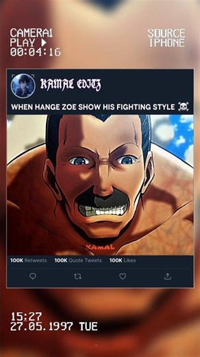 When Hange Zoe Show His Fighting Style 🥶☠️ #attackontitan #aot #hangezoe #eren #levi #anime #snk