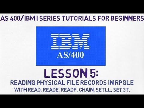 As400 for Beginners | #5 | Read physical file in RPG with READ, READE, CHAIN, SETLL, SETGT.