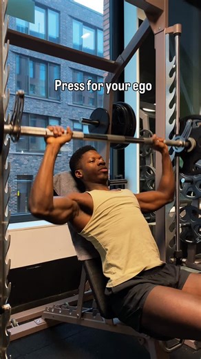 Lucky Physique | Shoulder press ✅ When doing a smith machine shoulder press, ensure you're going full range, not cutting reps short due to heavy weight or... | Instagram