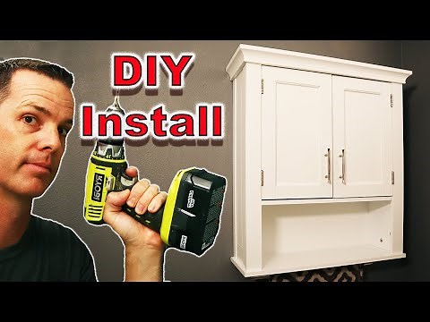 How to Hang A Cabinet - Do It Yourself Cabinet Install