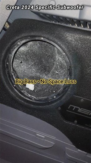 Creta 2024 Gets a Hidden Bass Upgrade | 8" Vextron Merge vehicle specific Subwoofer install #shorts