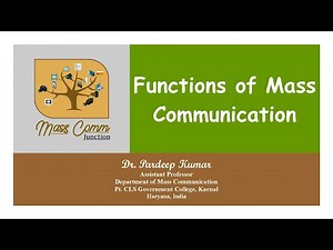 71. Functions of Mass Communication
