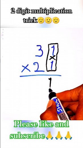 How to 2 digit multiplication || smart😎 tricks🫡🫡🫡#shorts #ytshorts #viralvideos #multiplicationtrick