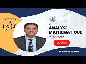 Analyse Mathématique S1 économie