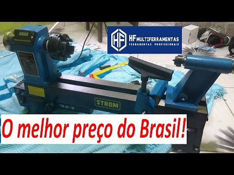 TORNO PARA MADEIRA - WOOD LATHE - MC 1218 STROM parte 1 ATUALIZADO 2022