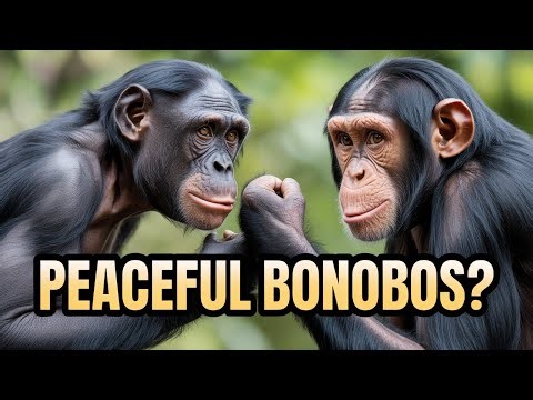 Bonobo vs Chimpanzee Aggression Truth 🐒 | New Study Shock #Bonobo #Chimpanzee