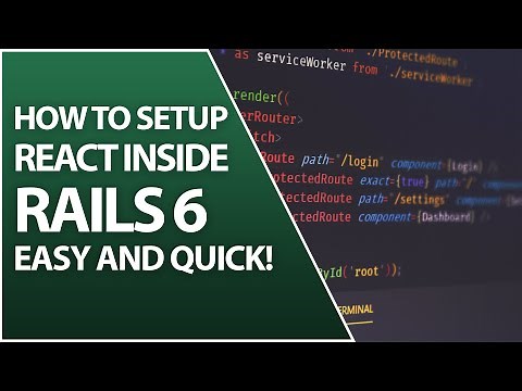 How To Easily Set Up Your First React On Rails 6 Web Application | Ruby On Rails 6 Tutorial
