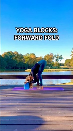 How to Use Yoga Blocks in a Standing Forward Fold | Modify and Deepen Your Stretch