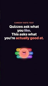 POV: a career quiz that actually makes you do the job 🎯