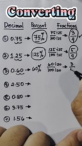 482K views · 3.9K reactions | Converting Decimal to Percent and Fraction #fblifestyle | Mathematics Tutorial | Facebook