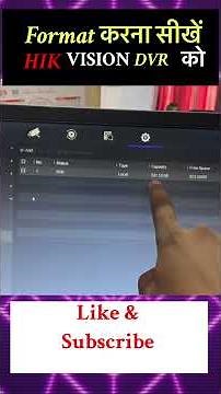 How to Hikvision DVR / HVR Hard DriveFormat Hikvision HVR ki HDD Format kase kre #DVR #hikvision
