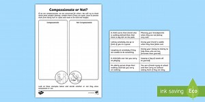 Compassion Sorting Activity