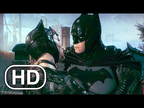 Batman Kisses Catwoman And Says Goodbye Scene 4K ULTRA HD - Arkham Series