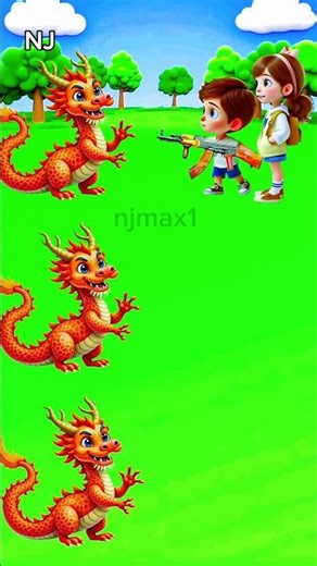 ✅El niño atrapa al dragón.💯