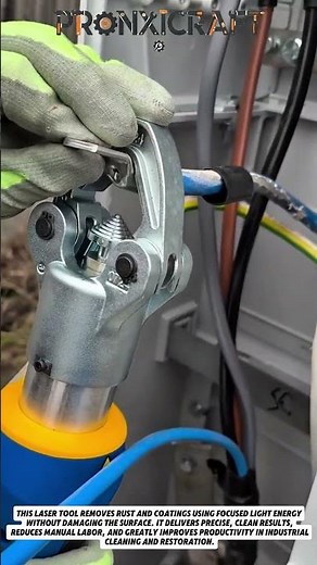 Laser Rust Removal Tool – Precision Cleaning Technology in Action! #usa #productivity #engineering